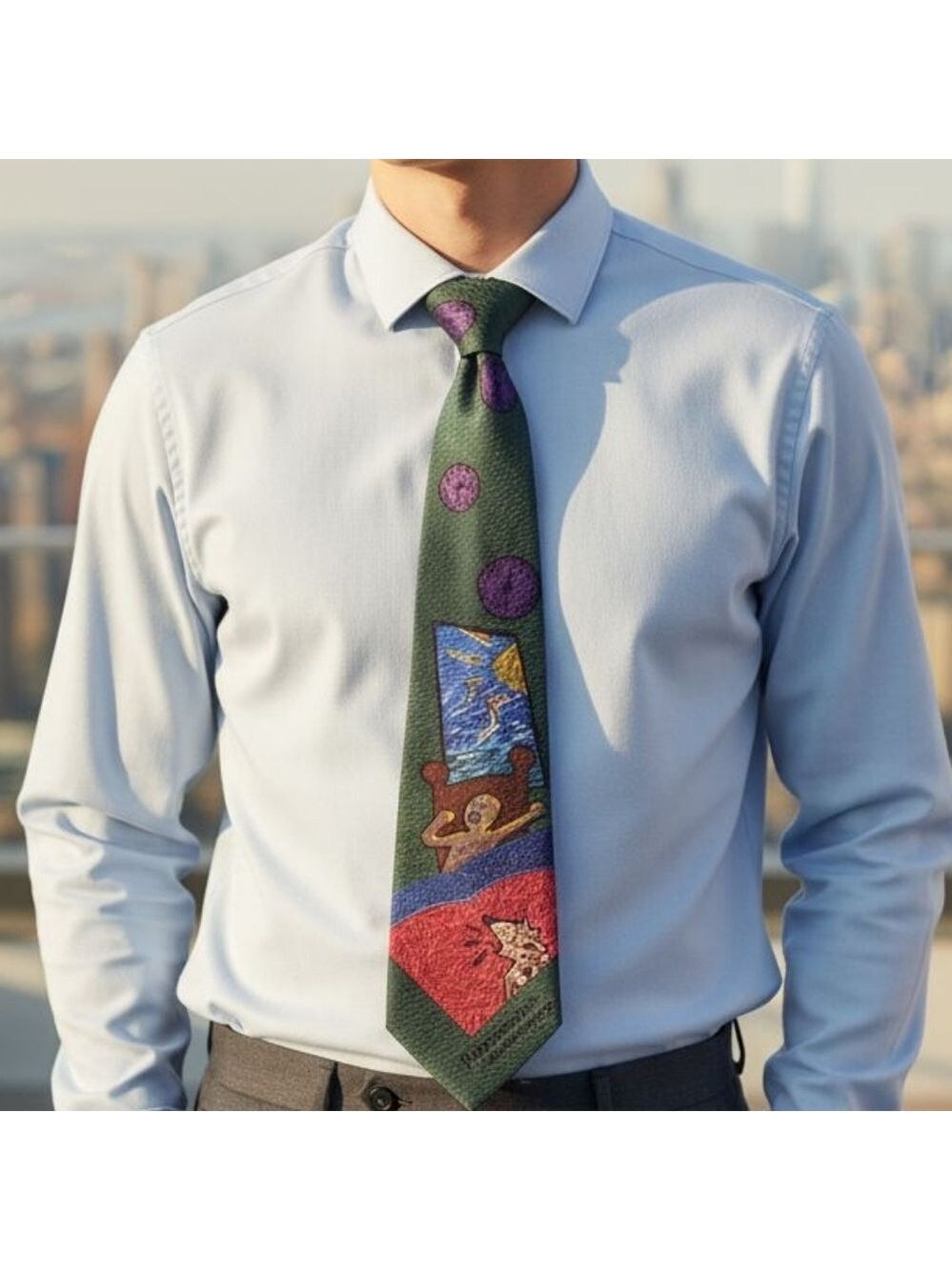 1991 Manhattan Men's Wear "The Beatles" SilkTie
